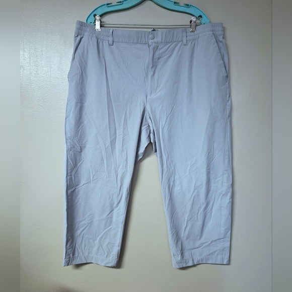 Uniqlo Womens Sporty Crop Ankle Pants Elastic Waist w Drawstring Gray 3XL - Picture 1 of 16